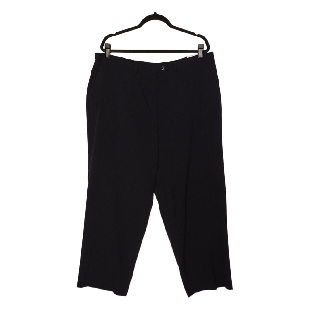 SAG HARBOR Stretch Black Career Separates Short Length Black Pants 20WP NWT